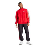 Agasalho adidas 3 Stripes - Verm/pto