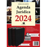 Agenda Jurídica 2024 Cor Vinho + Agenda Eletrônica 2024 - 3 Unidades