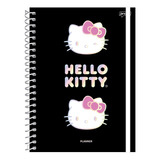 Agenda Planner Hello Kitty Preta 160 Paginas Nao Datado.
