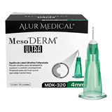 Agulha Lebel Mesoderm Ultra Fina 32g X 4mm Alur 100 Und