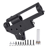 Airsoft Carcaça Casca Gearbox V2 + Guia De Mola Rolamentado.