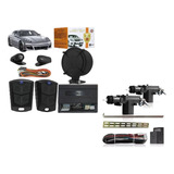 Alarme Automotivo Look Out + Kit Trava Elétrica 2p Universal