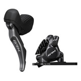 Alavanca Sti Cambio/freio Shimano Grx St-rx820/br-rx820 12v Cor Preto