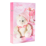 Álbum 15x21 Para 104 Fotos Com Nome Na Capa Da Princesa Cor Urso Toca Infantil