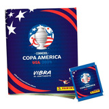 Álbum Copa América Usa 2024 Panini Azul Capa Mole + 10 Pacotes De Figurinhas