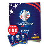 Álbum Copa América Usa 2024 Panini Capa Dura + 100 Pacotes De Figurinhas