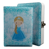 Álbum De Fotos Menina Princesa Azul 80 Fotos 15x21 Cor Azul-celeste