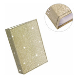Album Fotográfico 10x15/208 Dourado Casamento Eterno Festa Cor Dourado-escuro Glitter