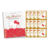 Álbum Hello Kitty Anniversary + 50 Figurinhas = 10 Envelopes