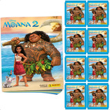 Álbum Moana 2 + 60 Figurinhas (12 Envelopes)