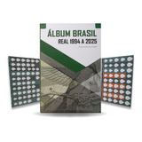 Álbum Moedas Plano Real Primeira E Segunda Família 1994-2025