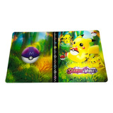 Álbum Pasta Pokémon Porta Cartas Pikachu E Pichu