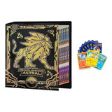 Album Pasta Solgaleo Gold Porta 432 Cartas Pokemon + 25 Card