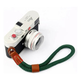 Alça De Pulso Para Camera Nikon Canon Sony Hand Strap Verde