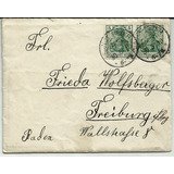Alemanha 1932 Carta Completa Com Conteúdo Par Do Selo 5f