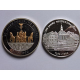 Alemanha 2 Medalhas 20/ 21,4 Gr Prata 999/925 1990 /96
