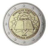 Alemanha 2007 - Tratado De Roma - 2 Euros Comemorativo - F C