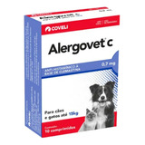 Alergovet C 0,7mg Antialérgico Com 10 Comprimidos - Coveli