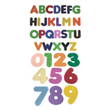 Alfabeto Didático Educ 26 Letras 10 Numeros Eva Liso Color