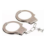 Algema De Metal Fetiche Festa Fantasia Policial Luxo Cor Pra