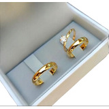 Alianças Cor Ouro Feitas De Moeda Antiga - 4mm