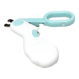 Alicate Com Led Para Unhas Pets Luz Cortador Cachorro Gato Cor Verde Água
