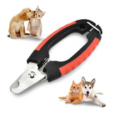 Alicate Cortador De Unhas Pet Cães Gatos 12cm P/todos Portes Cor Preto E Vermelho Com Trava