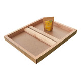 Alimentador Cobertura Madeira P/ Abelhas + Suplemento 100g