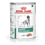 Alimento Royal Canin Veterinary Diet Canine Satiety Support Para Cão Adulto Todos Os Tamanhos Sabor Mix Em Lata De 410g