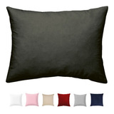 Almofada Completa Grande Capa Zíper Sofá Cama Poltrona 80x60