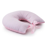 Almofada Para Amamentação Travesseiro Para Gêmeos - Grande Cor Zig Zag Rosa