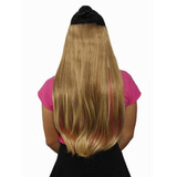 Alongamento Aplique Tic Tac Liso Loiro Dourado Mesclado 60cm