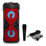 Alto Falante Caixa De Som Bluetooth Com Microfone E Controle 