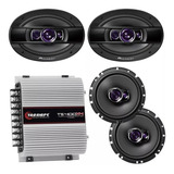 Alto Falantes Pioneer 6x9 69 + 6 Polegadas + Módulo 400w 4c