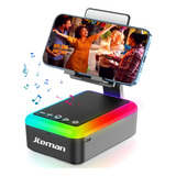 Alto-falante Bluetooth Com Suporte Para Celular Jteman Com P