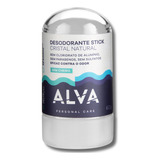 Alva Natural Desodorante Cristal Stick Vegano Sem Fragrância 60g 