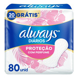 Always Protetor Diário Com Perfume 80 Unidades