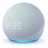 Amazon Echo Dot 5th Gen With Clock Com Assistente Virtual Alexa, Display Integrado - Blue 110v/240v