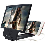 Ampliador Lupa 3d Enlarged Screen Para Celular Preto