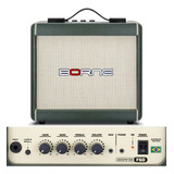 Amplificador Borne Guitarra F60 Verde 15w Rms Bivolt