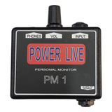 Amplificador De Fone 3 Em 1 Power Live Pm1 New Live