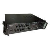 Amplificador Som Ambiente Usb Bluetooth Receiver Lelong 707 Cor Preto