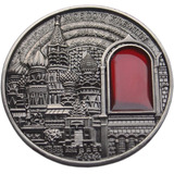 Amuleto Moeda Rússia Moscow Kremlin Palau Coleção Presente