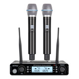 Amw Au250 Microfone Sem Fio Duplo De Mão Digital Uhf + Case