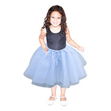 Anágua Curta Infantil Dama Florista Festas Fantasias Branco