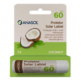 Anasol Protetor Solar Labial Fps 60 Coconut Sem Cor Unissex