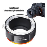 Anel Adaptador K&f Concept Lente Nikon F Ai - Câmera Fuji Fx