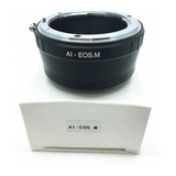 Anel Adaptador Lente Nikon Ai-eosm Canon Eos M M2 M3 M6 M10