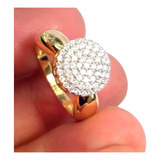 Anel Chuveiro Aro 24,aliança Ouro Amarelo 18k 61 Diamantes