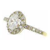 Anel Em Ouro Ouro Amarelo Com Diamantes